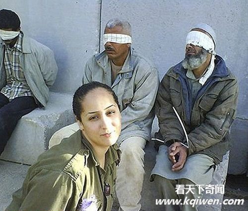 以色列前女兵上传侮辱阿拉伯男囚照片被严批(组图)